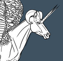 Equine, Pegasus and Unicorn Template