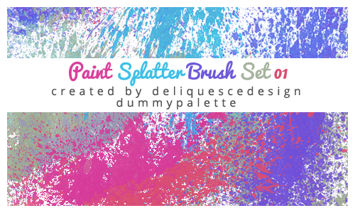 Paint Splatter Photoshop Brush