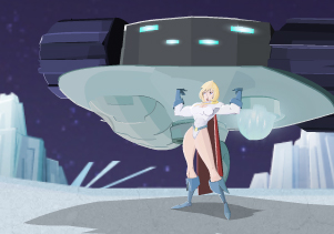 Power Girl Animation