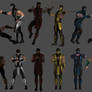 Mortal Kombat Ninja Poses