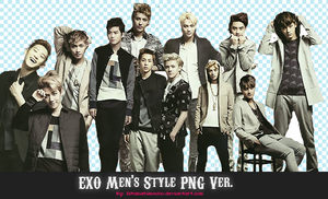 EXO Men's Style PNG.Ver
