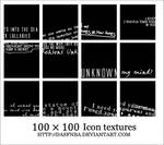 100x100 Icon text textures - 2