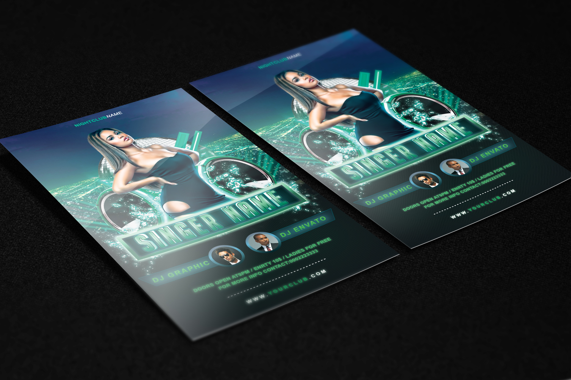 Guest Dj Party Flyer FREE PSD Template