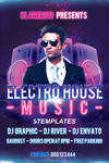 Electro House Music Flyer Free PSD Template