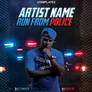 Run From Police - Mixtape CD Cover - Free PSD