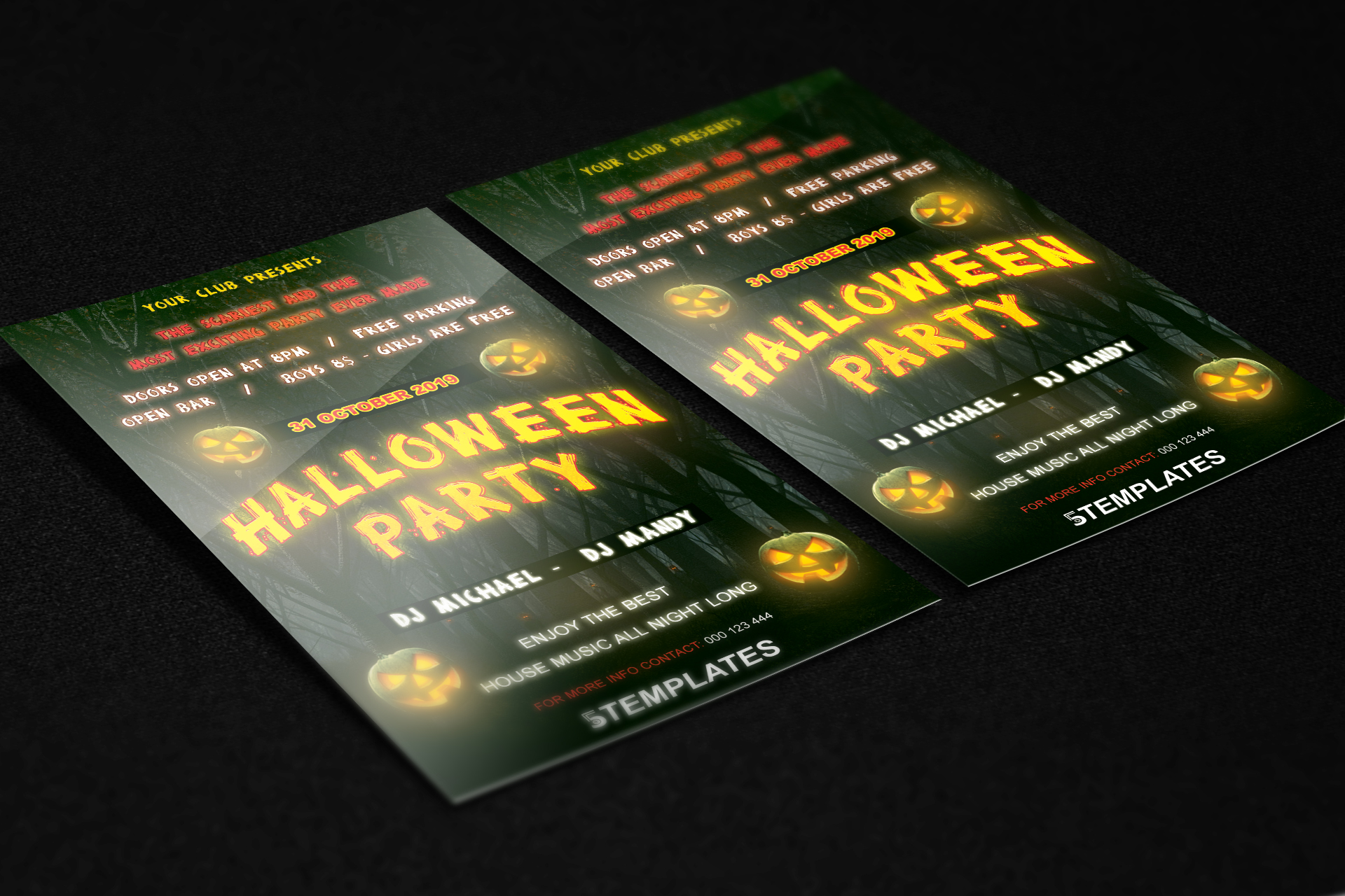 Halloween Flyer Free PSD Template