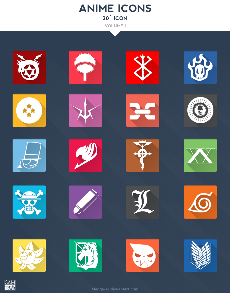 Anime  Icons Volume I