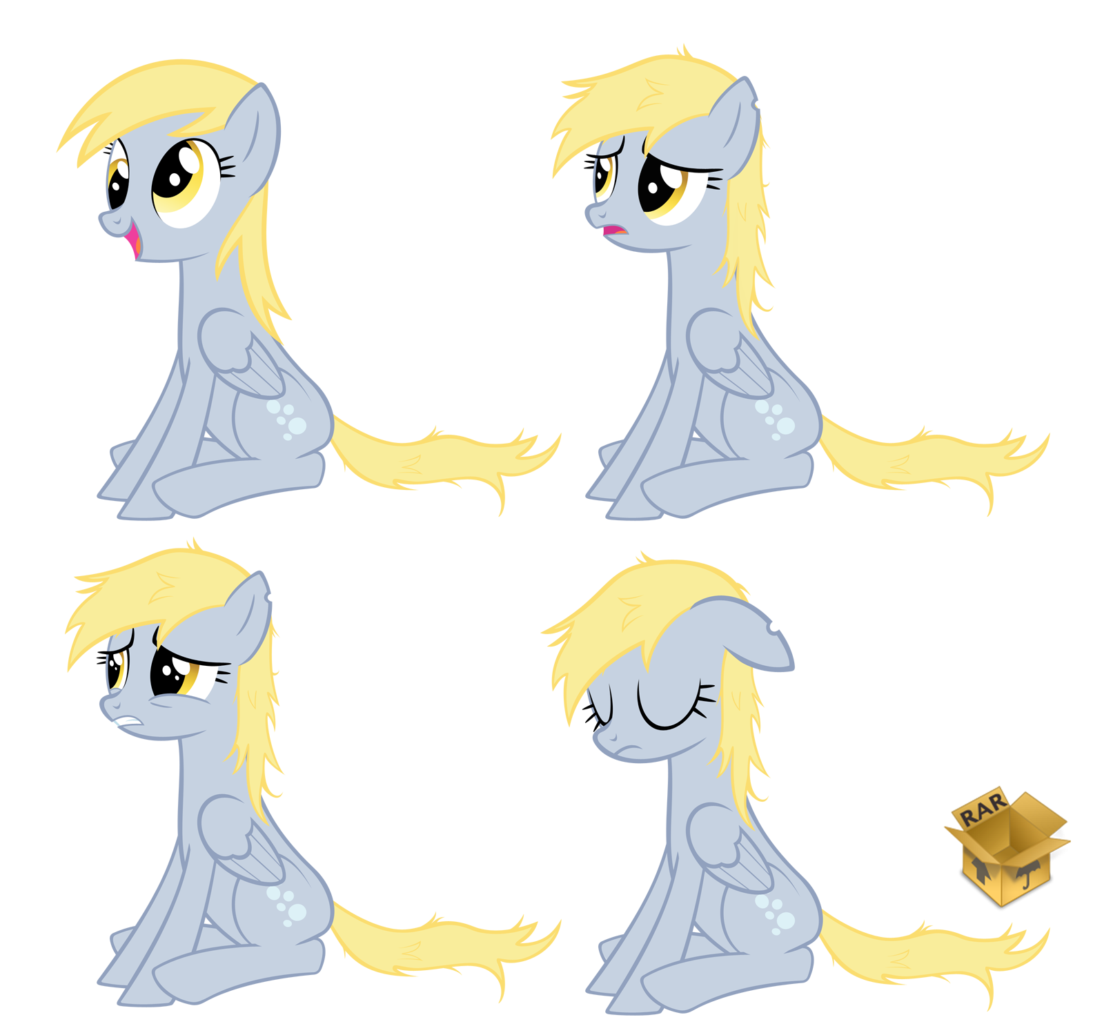 ''Unnamed Gray Pegasus'' Comic Vectors