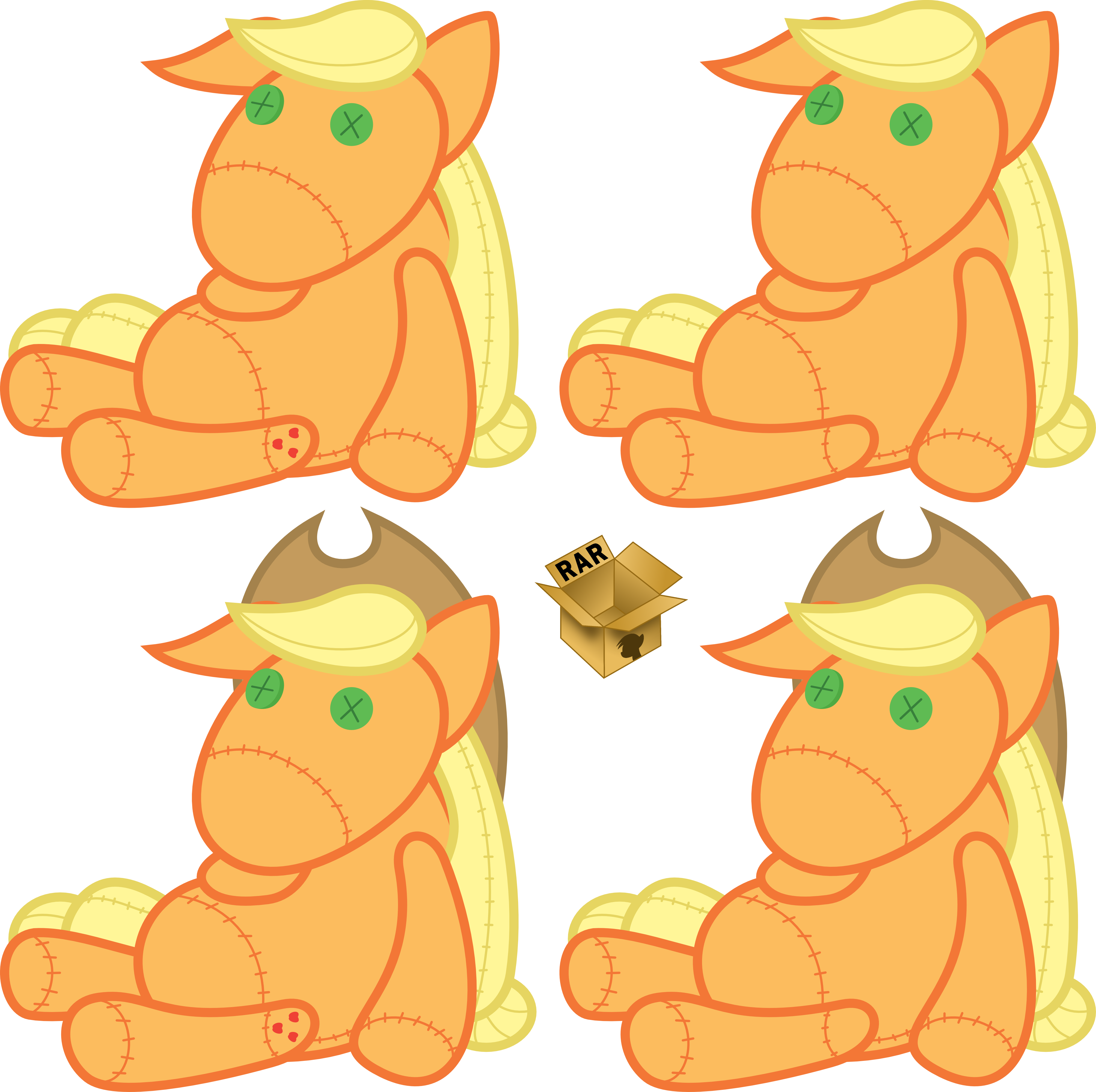 Applejack Plush/Doll Vector