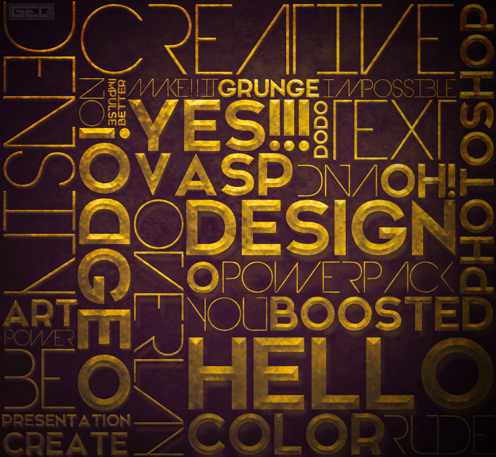 The Golden Typography PSD by Geo19 by GeoJoseph19 on DeviantArt