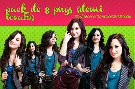 Pack de 8 Png's (Demi Lovato)