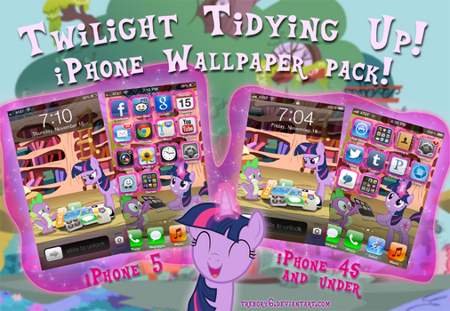 Twilight Tidying up! iPhone Wallpaper Theme!