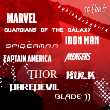 Marvel Font Pack