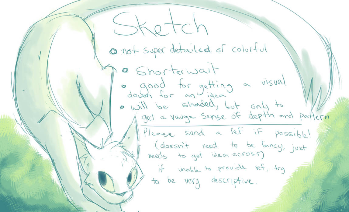 Sketch commission example by bugsthedragon on DeviantArt