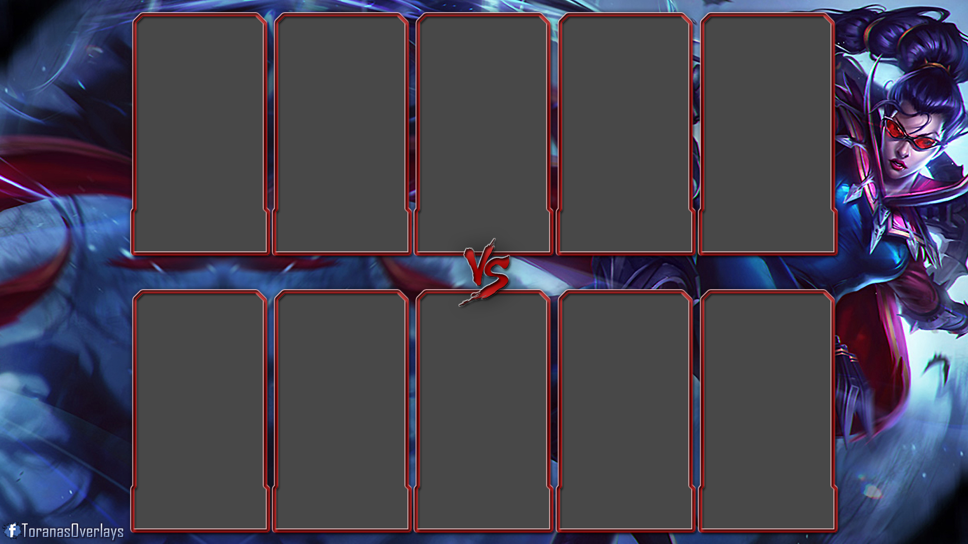 League of Legends Vayne Loading Screen Overlay by ToranasOverlays on
