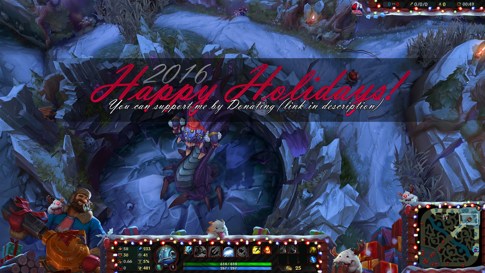 League of Legends Christmas 2016 Overlay by ToranasOverlays on DeviantArt