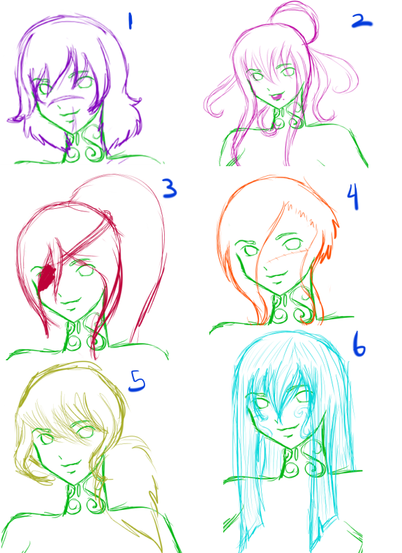 Possible hairstyles