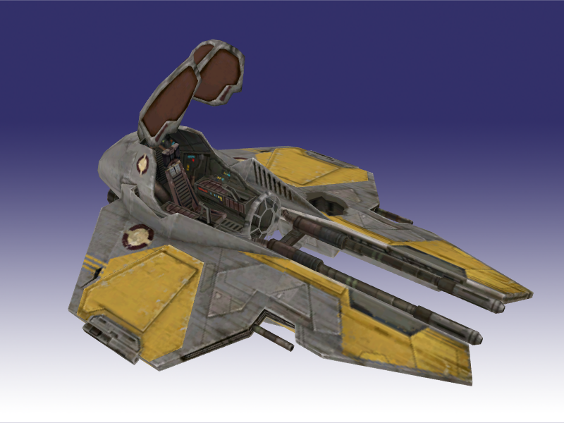 Star Wars: ROTS - Anakin's Jedi Starfighter by NaruHinaFanatic on