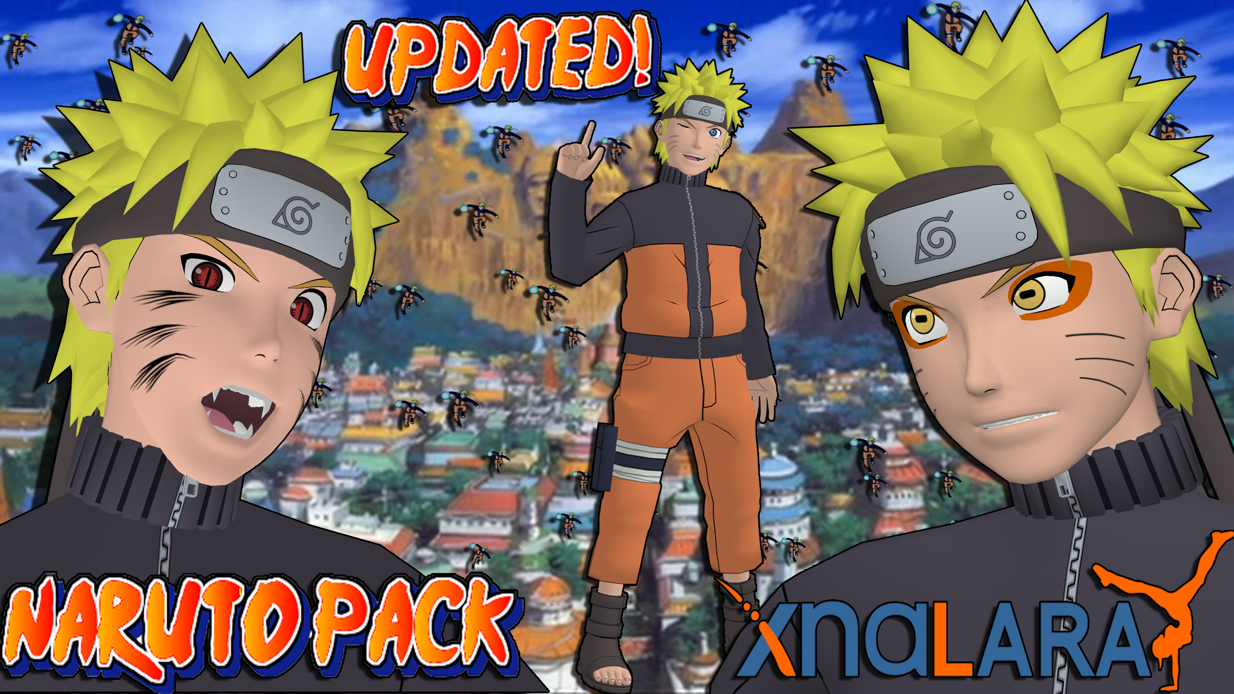 Naruto UNS3 Naruto Uzumaki Model Pack For XPS by MVegeta on