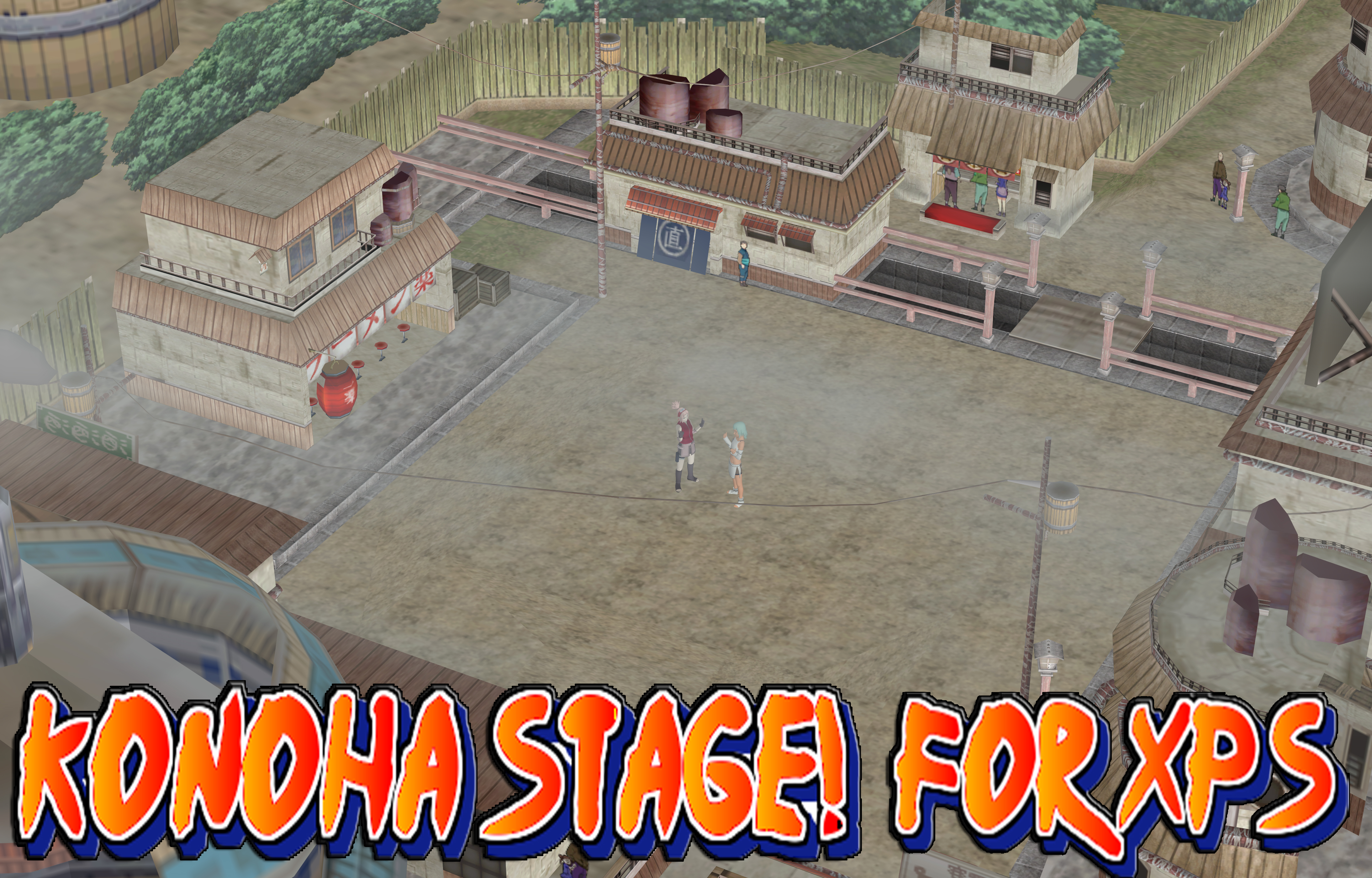 Naruto XPS Stage - Konoha!!