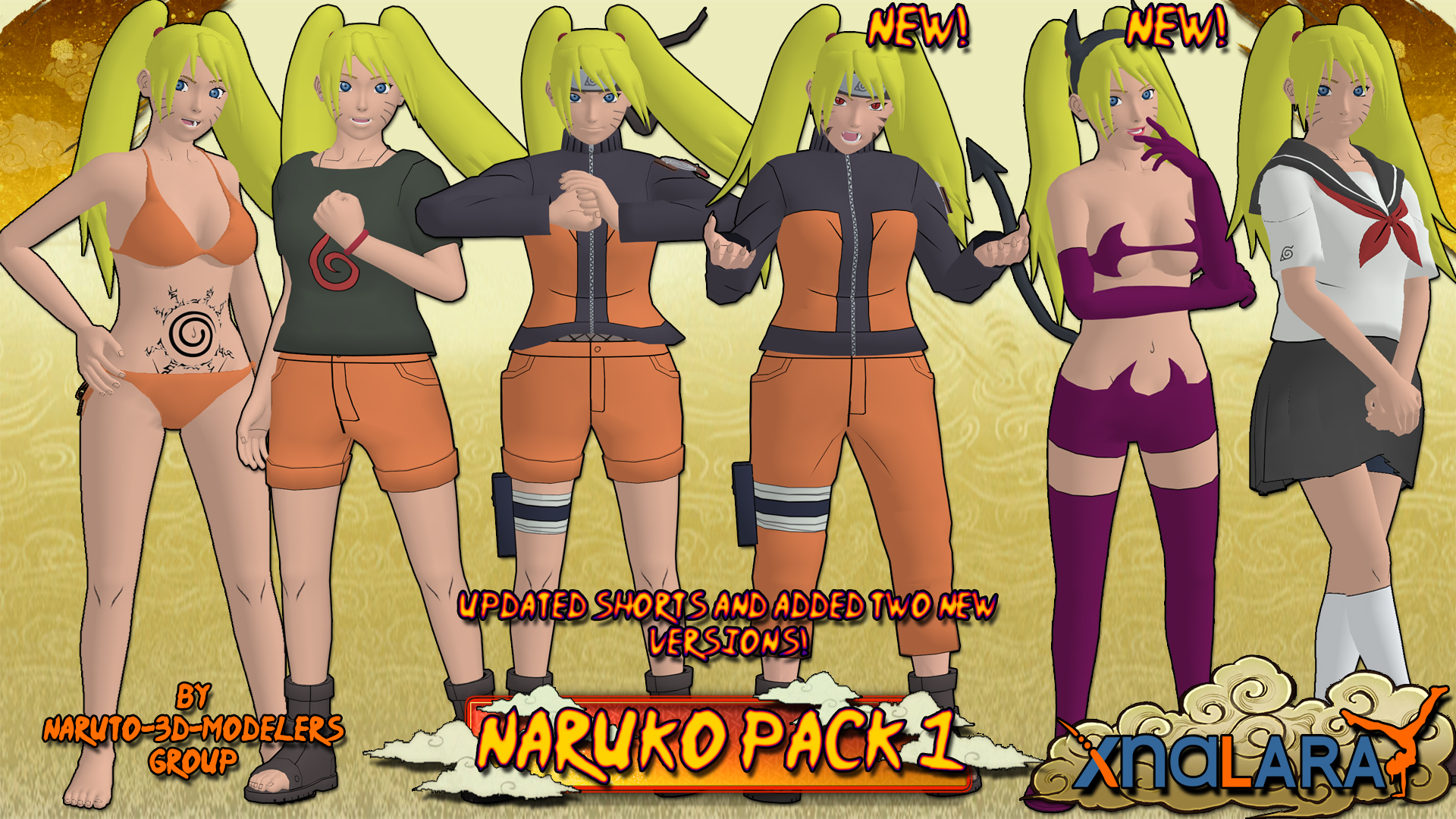 Naruto - NARUKO PACK 1! (FOR XPS)