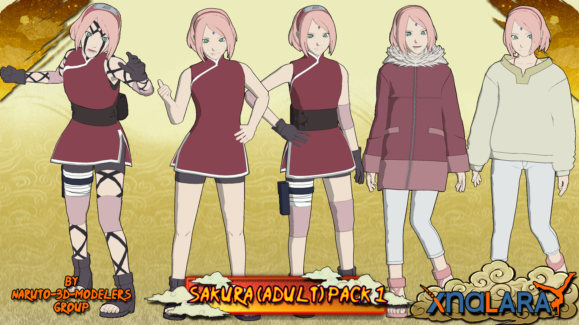Naruto - Sakura Haruno (Adult) PACK 1 FOR XPS!! by MVegeta on DeviantArt
