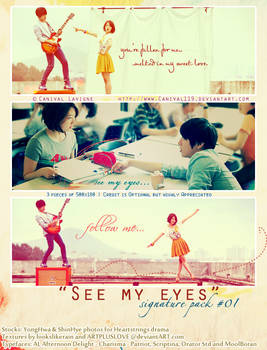 See My Eyes Sign Pack 01