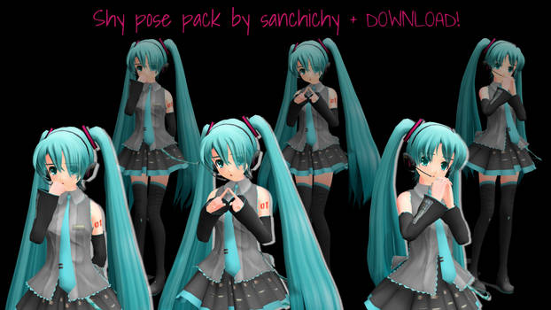 MMD Shy Pose Pack + Download