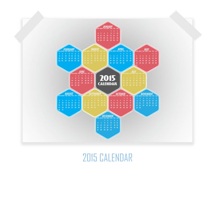 15 Calendar Hexagon Design By Electroparadise On Deviantart