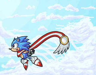 Sonic the Hedgehog AU - Sonic Skyline Fanart