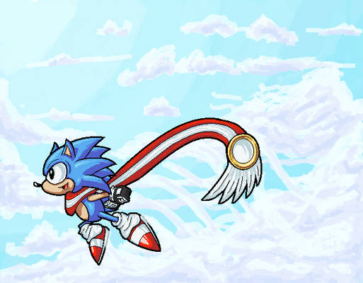 Sonic the Hedgehog AU - Sonic Skyline Fanart
