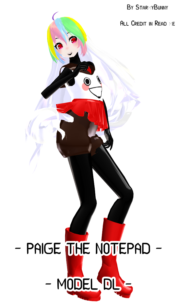 [MMD x DHMIS ] Paige The Notepad [CLOSE] by StarmyBunny on DeviantArt