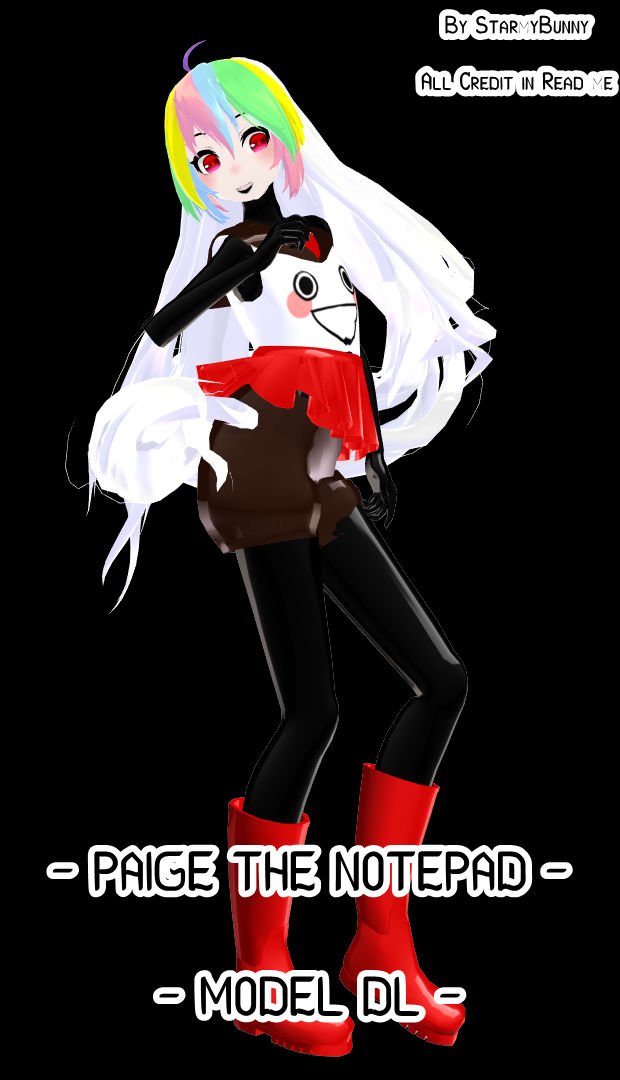 [MMD x DHMIS ] Paige The Notepad [CLOSE] by StarmyBunny on DeviantArt