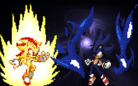 Shadow VS Dark Super Sonic by LightTheHedgehog412 on DeviantArt