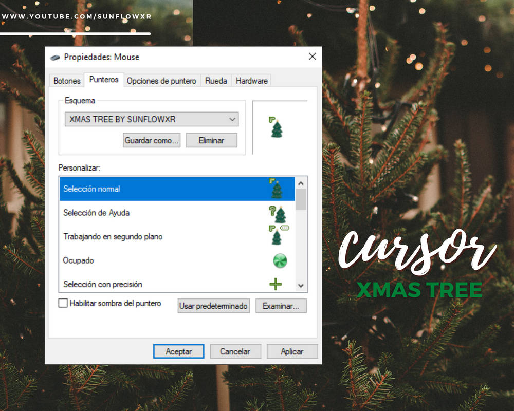 cursor xmas tree By Sunflowxr by MaayMustache on DeviantArt