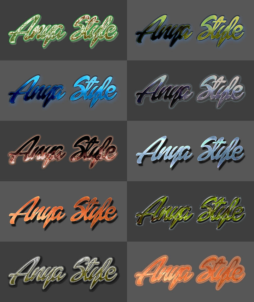 Text Styles #2, by xx-Anya on DeviantArt