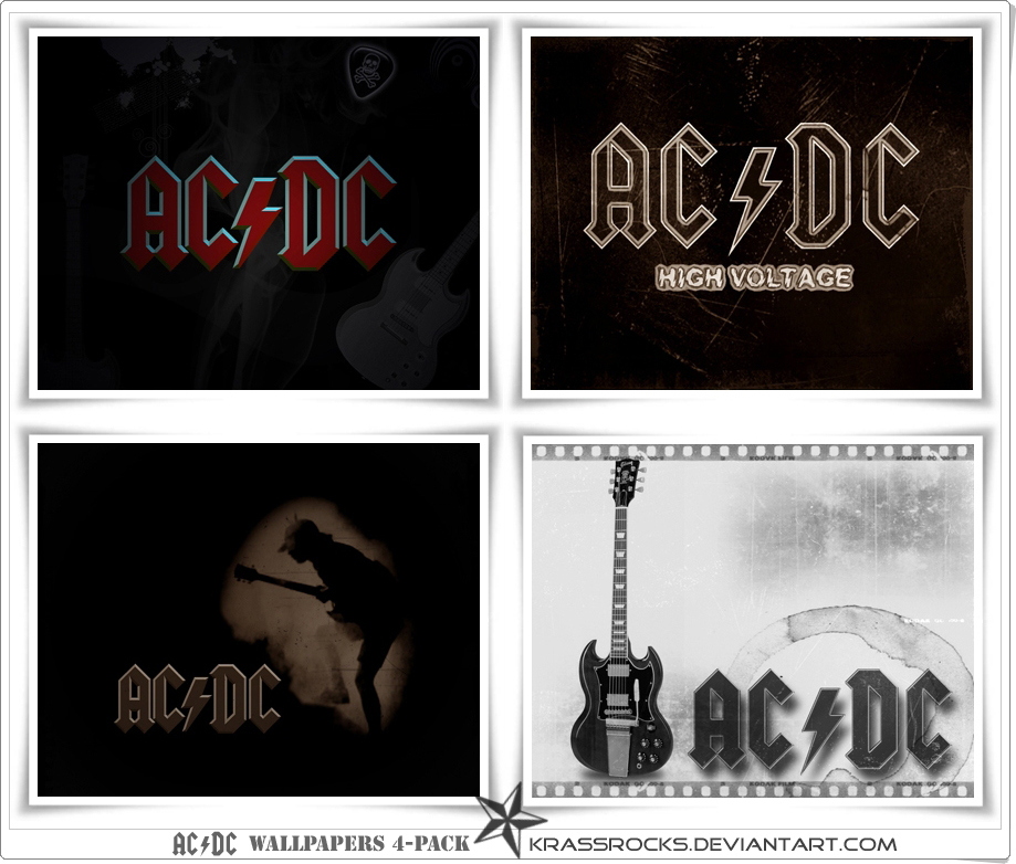 4 packaged AC DC wallpapers