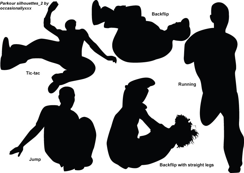 Parkour silhouettes_2