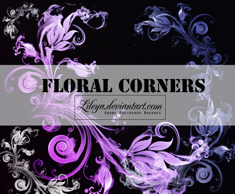 Floral Corners - PSCS brushset