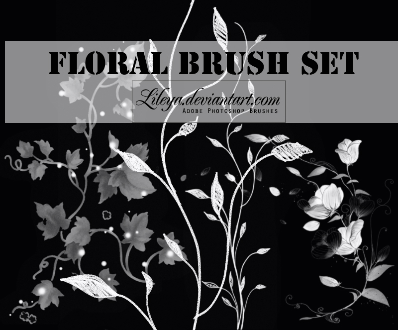 Floral brush set