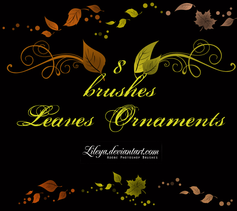 Leaves ornaments