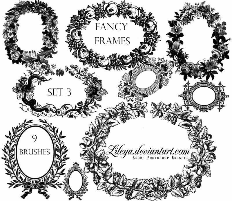 Fancy Frames set 3 by Lileya on DeviantArt
