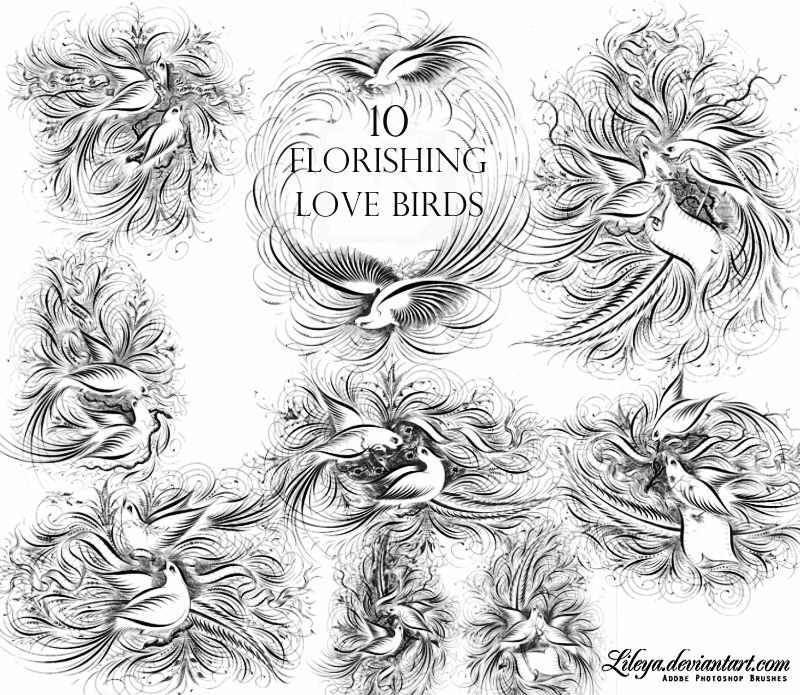 Flourishing Love Birds by Lileya on DeviantArt