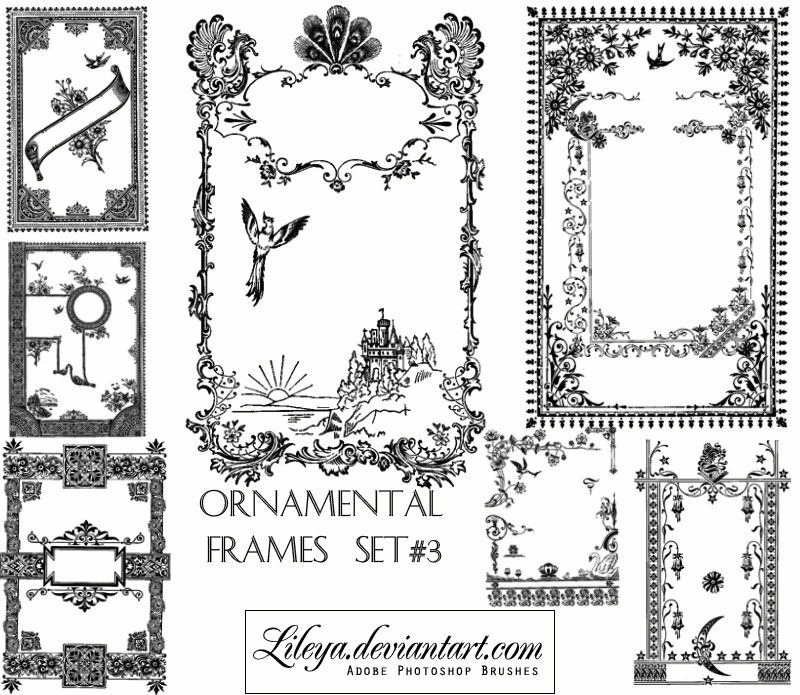 Ornamental Frames set 3