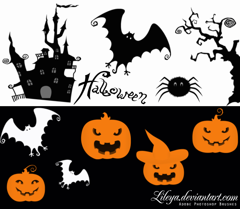 Halloween Brush Set by Lileya