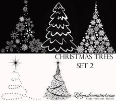 Christmas Tree brushes set2