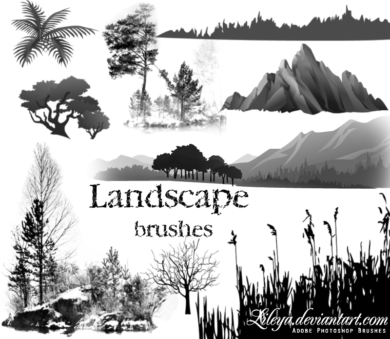 Landscape brushes