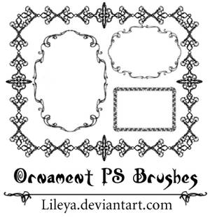 Ornament brushes stamps