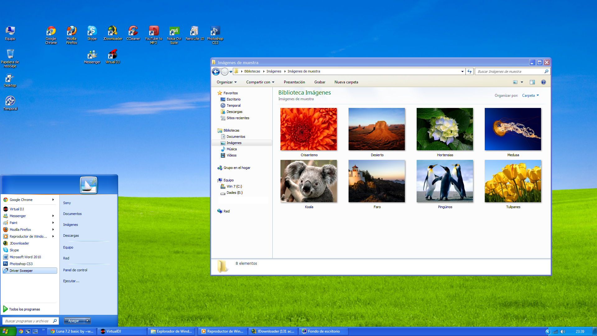 Просмотр пользователей windows. Образцы изображений Windows XP. Образцы изображений Windows 7. Пользователь Windows. Luna в Windows 7.