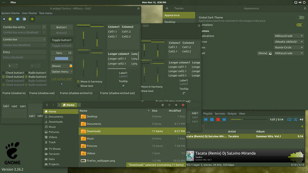 MilitaryGrade Theme for Gnome